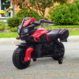 Cumpara ieftin HOMCOM Motocicleta electrica cu faruri si claxon, 3 km/h, pentru copii 18-48 luni, Rosu