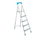 Cumpara ieftin Scara otel 5 trepte, 4+1, 103cm, 120kg, 5,6kg, pliabila, Perilla 11004