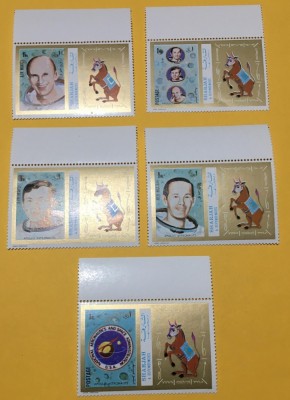 SHARJAH 1972 APOLLO 17 - SERIE COMPLETĂ MNH foto