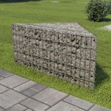 Strat &icirc;nălțat gabion, 75x75x50 cm, oțel galvanizat