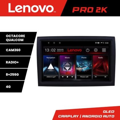 Navigatie Fiat ducato 2006- Lenovo Kit-DUCATO 8 core QLED 2K 8+256 360 Android Waze USB Navigatie Internet Youtube Radio v1 CarStore Technology