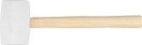 Ciocan de cauciuc Strend Pro HM221 HM221 450 g, cap alb (WhiteHead), coada din lemn 310 mm