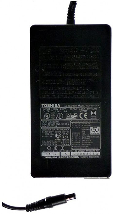 Alimentator laptop second hand Toshiba PA3048U-1ACA 15V 4A tip mufa 6.5mm x 3.00mm