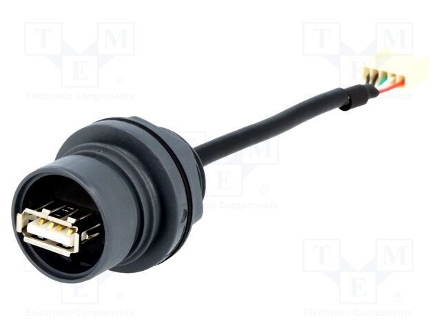 Adaptor Baionetă Exterioară Push-Pull 1A USB 2.0 BULGIN IP68 IP69K
