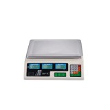 Cumpara ieftin Cantar Electronic Masa 40Kg Dublu Afisaj AT PERFORMANCE&reg;, Acumulator, Precizie 5g, LCD, Memorie Preturi, Alimentare Priza/Baterie, Alb/Negru