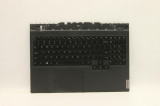 Carcasa superioara cu tastatura palmrest Laptop, Lenovo, Legion 5-15ACH6H Type 82JU, AM1ZT000510, HY560, iluminata, neagra, layout US