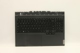 Carcasa superioara cu tastatura palmrest Laptop, Lenovo, Legion 5-15ACH6A Type 82NW, AM1ZT000510, HY560, iluminata, neagra, layout US