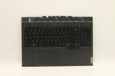 Carcasa superioara cu tastatura palmrest Laptop, Lenovo, Legion 5-15ACH6H Type 82JU, AM1ZT000510, HY560, iluminata, neagra, layout US foto