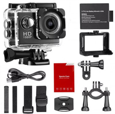 Camera video sport HD 1080P impreuna cu Accesorii foto