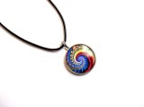 colier sticla cu mandala 33163