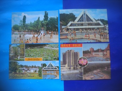HOPCT LOT 2661 -IP-BAILE FELIX -JUD BIHOR-4 CARTI POSTALE-CIRCULATE foto