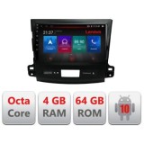 Navigatie Mitsubishi Outlander 2010 E-056 Octa Core cu Android Radio Bluetooth Internet GPS WIFI DSP 4+64GB 4G CarStore Technology