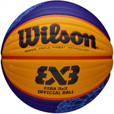 Mingi de baschet Wilson FIBA 3X3 Paris Retail 2024 Game Ball WZ1011502XB galben foto