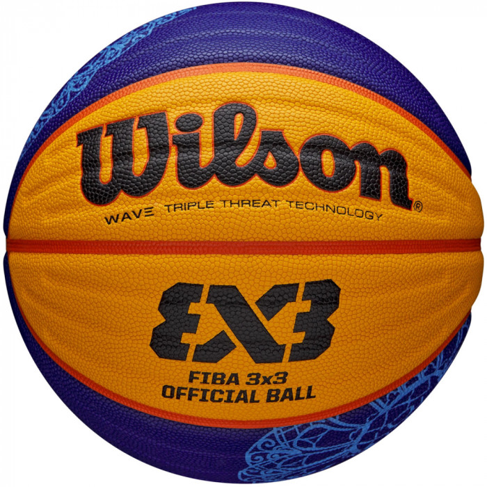 Mingi de baschet Wilson FIBA 3X3 Paris Retail 2024 Game Ball WZ1011502XB galben