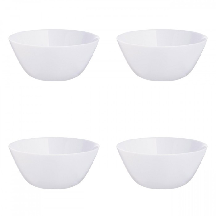 Set boluri, 4 piese, 1.16 L, Opal, Alb