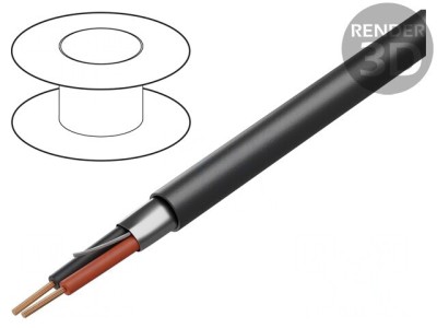 Cablu ecranat crom 300V 305m Eca foto
