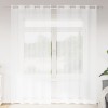 VidaXL Perdele cu perdele 2 pcs Alb 140 x 245 cm Poliester