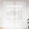 vidaXL Perdele cu perdele 2 pcs Alb 140 x 245 cm Poliester