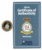 Royal Air Force - RED ARROWS - Guernsey 2013 - Placata cu AUR, Europa