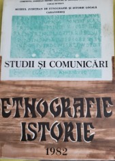 Studii si comunicari de etnografie-istorie 1982 (Banat, Caras, port popular) foto