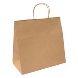 Pungă Cadou, Kraft, 31x17x32 cm, Culoare Maro, Cu M&acirc;nere Scurte, Oem