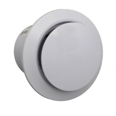 Ventilator Rotund de Baie A125 - 15W cu Clapeta Automata si Telecomanda Programatoare - IPX2