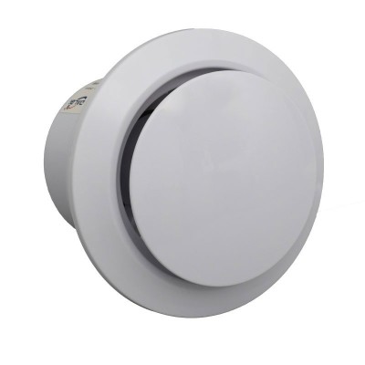 Ventilator Rotund de Baie A100 - 5W cu Clapeta Automata si Telecomanda Programatoare - IPX2 foto