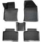 Set de 5 covorase cauciuc 3D stil tavita premium pentru SsangYong Tivoli din 2015