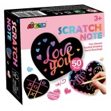 Set de razuit, Avenir, Scratch Notes in forma de inima, 50 de cartonase