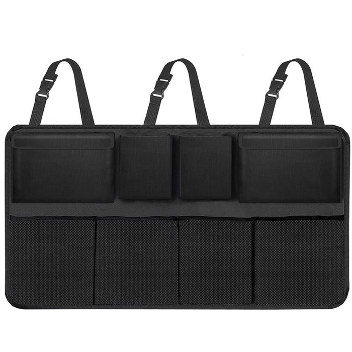 Organizator pentru spatarul masinii, cu 8 buzunare, 88x46cm, negru Household NewTrend