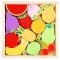 Puzzle lemn fructe 12 piese