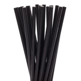 Set 100 paie, flippy, din hartie, 20 cm, model uni, negru
