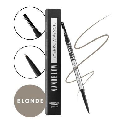 Creion de spr&amp;acirc;ncene Blonda Nanobrow Eyebrow Pencil - un creion precis, de fin foto