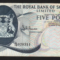 Scotia 5 Pounds The Royal Bank of Scotland s020311 1970 P#335