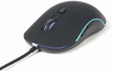 MOUSE GEMBIRD, PC sau NB, cu fir, USB, optic, 2400 dpi, butoane/scroll 6/1, scroll cu iluminare, negru, &quot;MUS-UL-02&quot; (timbru verde 0.18 lei)