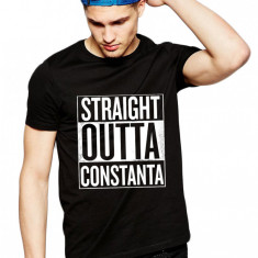 Tricou negru barbati - Straight Outta Constanta - XL