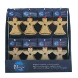 Set 96 ornamente de Craciun din lemn, suspendabile, 8 modele MagicHome