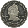 Ascension Island 50 Pence 2002 (Queen Mother) Cupru-nichel, KM-18 UNC !!!, Africa