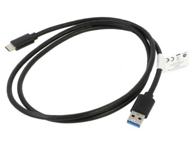 Cablu USB 3.1 A la C aurit 1m negru foto