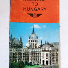Brosura publicitara veche Wecome to Hungary, turism, anii 70-80