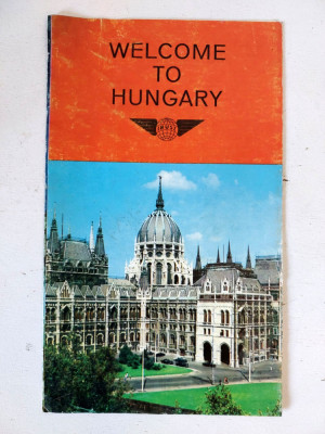 Brosura publicitara veche Wecome to Hungary, turism, anii 70-80 foto