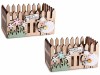Set 2 cosulete Paste lemn multicolor 15x9x8 cm