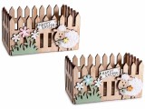 Cumpara ieftin Set 2 cosulete Paste lemn multicolor 15x9x8 cm