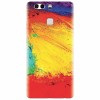 Husa silicon pentru Huawei P9, Colorful Dry Paint Strokes Texture