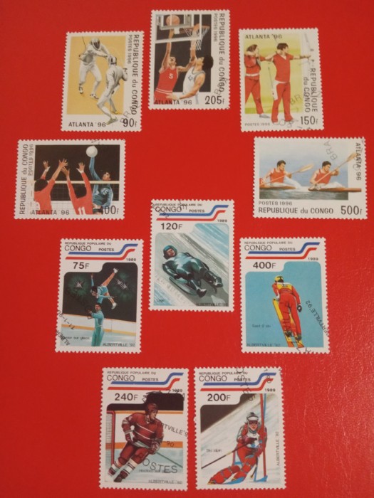 CONGO, SPORT - SERII ȘTAMPILATE