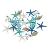 Set 24 Autocolante Decorative cu Forme Marine, Multicolore, 4.5 cm, CMCLASS