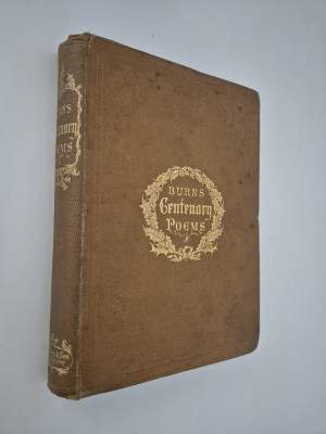 Carte veche 1859 Robert Burns Centenary poems engleza foto