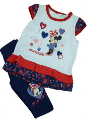 Compleu 2 piese pentru fetite Minnie Mouse-Sun City AQE0291A, Roz foto