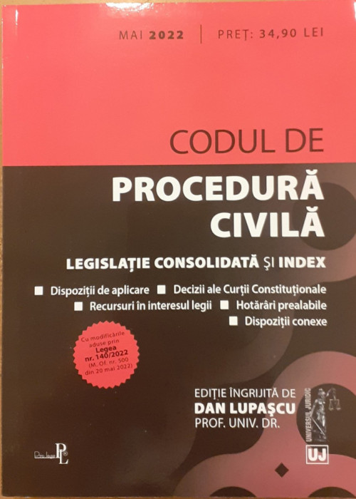 Codul de procedura civila Legislatie consolidata si index