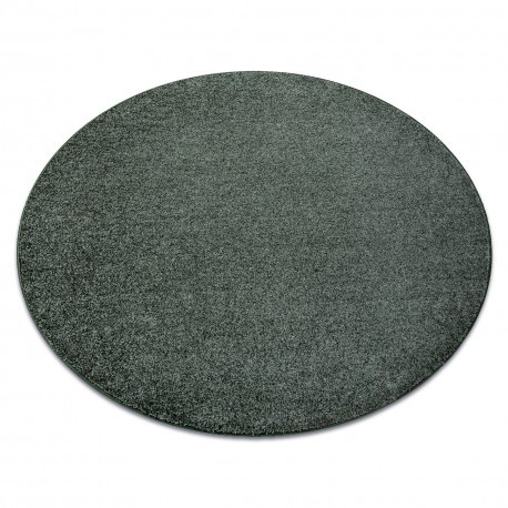 Covor rotund INDUS z&ouml;ld 27 simplu, melange, cerc 100 cm